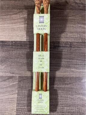 Lantern Moon 10" 25cm Rosewood Single Point Knitting Needles US 15 (10mm)